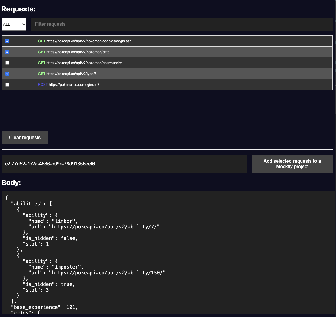 Show api key in mockfly