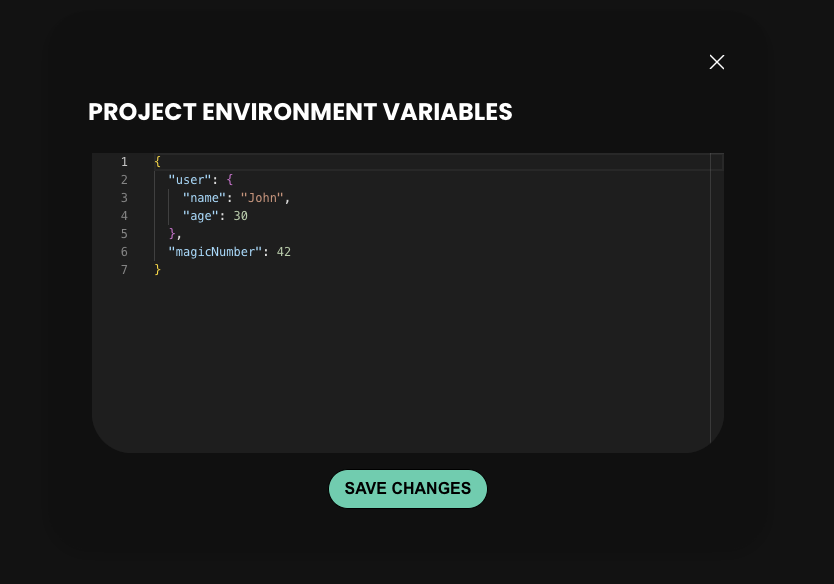 Mockfly environment variables