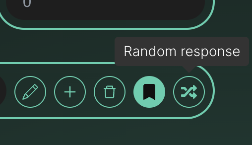 Random response button